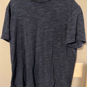 Athletic Works Heathered Dark Blue Short-Sleeve Crew Tee